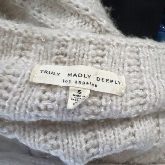 Truly Madly Deeply Ava Open Front Cardigan S Cream - Picture 6 of 6